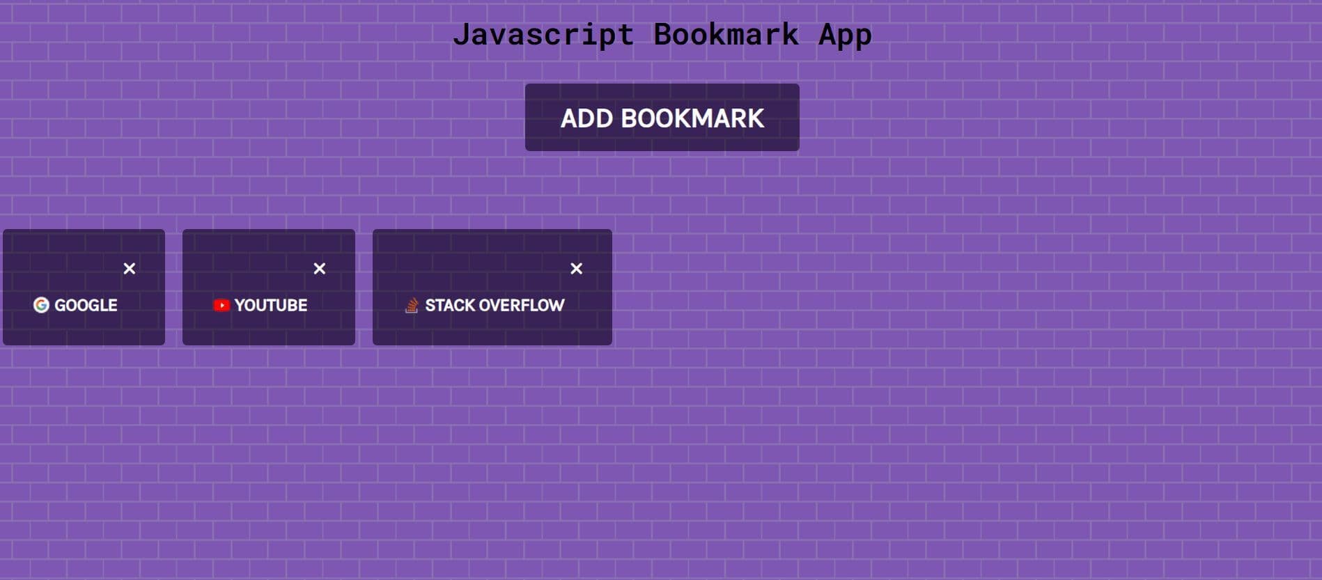 Bookmark App