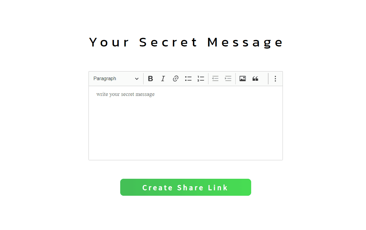 Your Secret Message